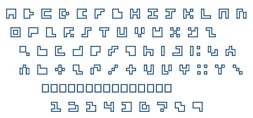 Dead Pixels 5×5 Alternative font
